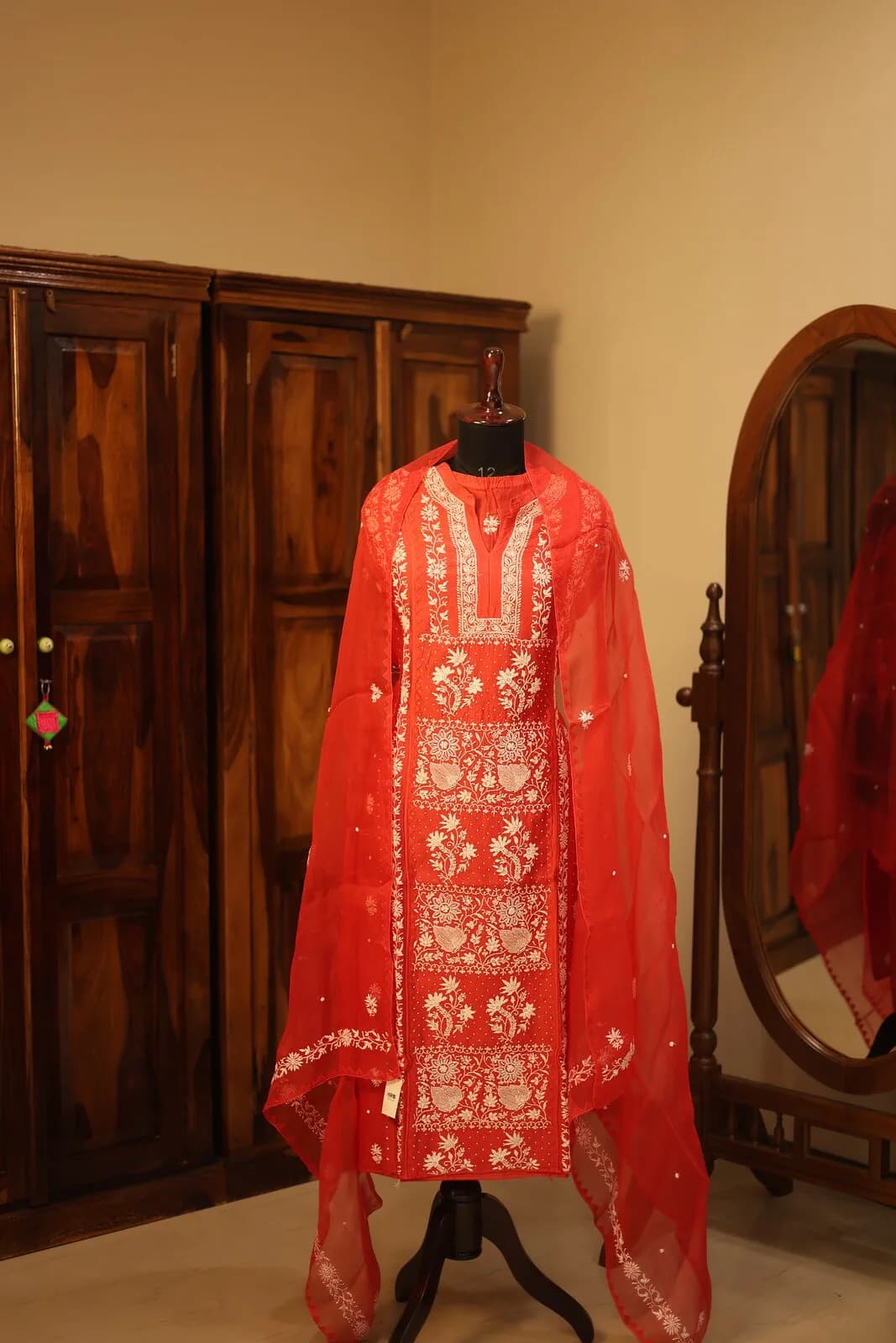 3-PIECE CHIKANKARI SUIT WITH ADDONS